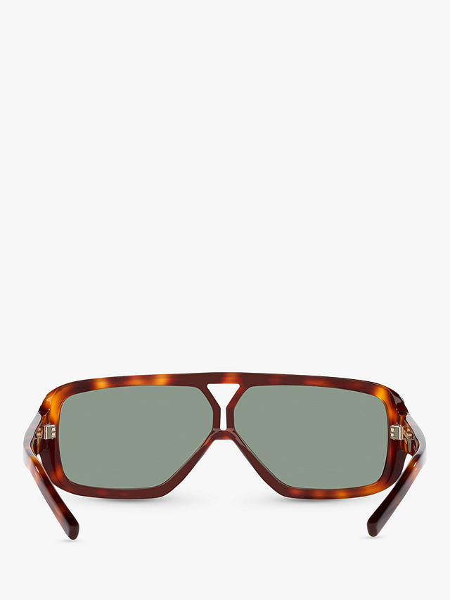 Yves Saint Laurent YS000434 Women's Wrap Sunglasses, Havana/Green
