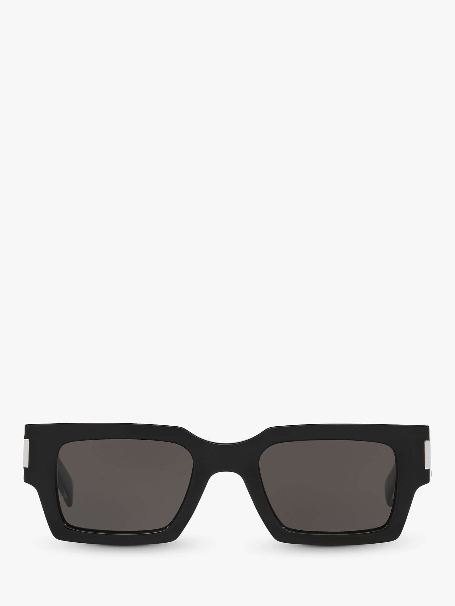 Buy Yves Saint Laurent YS000468 Unisex Square Sunglasses, Black/Grey Online at johnlewis.com