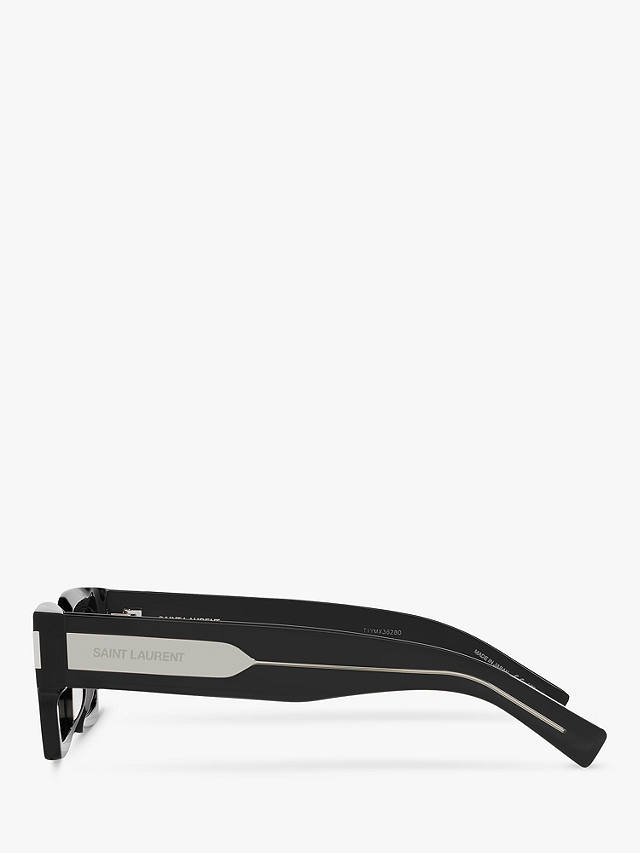 Yves Saint Laurent YS000468 Unisex Square Sunglasses, Black/Grey