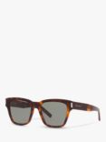 Yves Saint Laurent SL 560 Unisex D-Frame Sunglasses, Havana/Grey