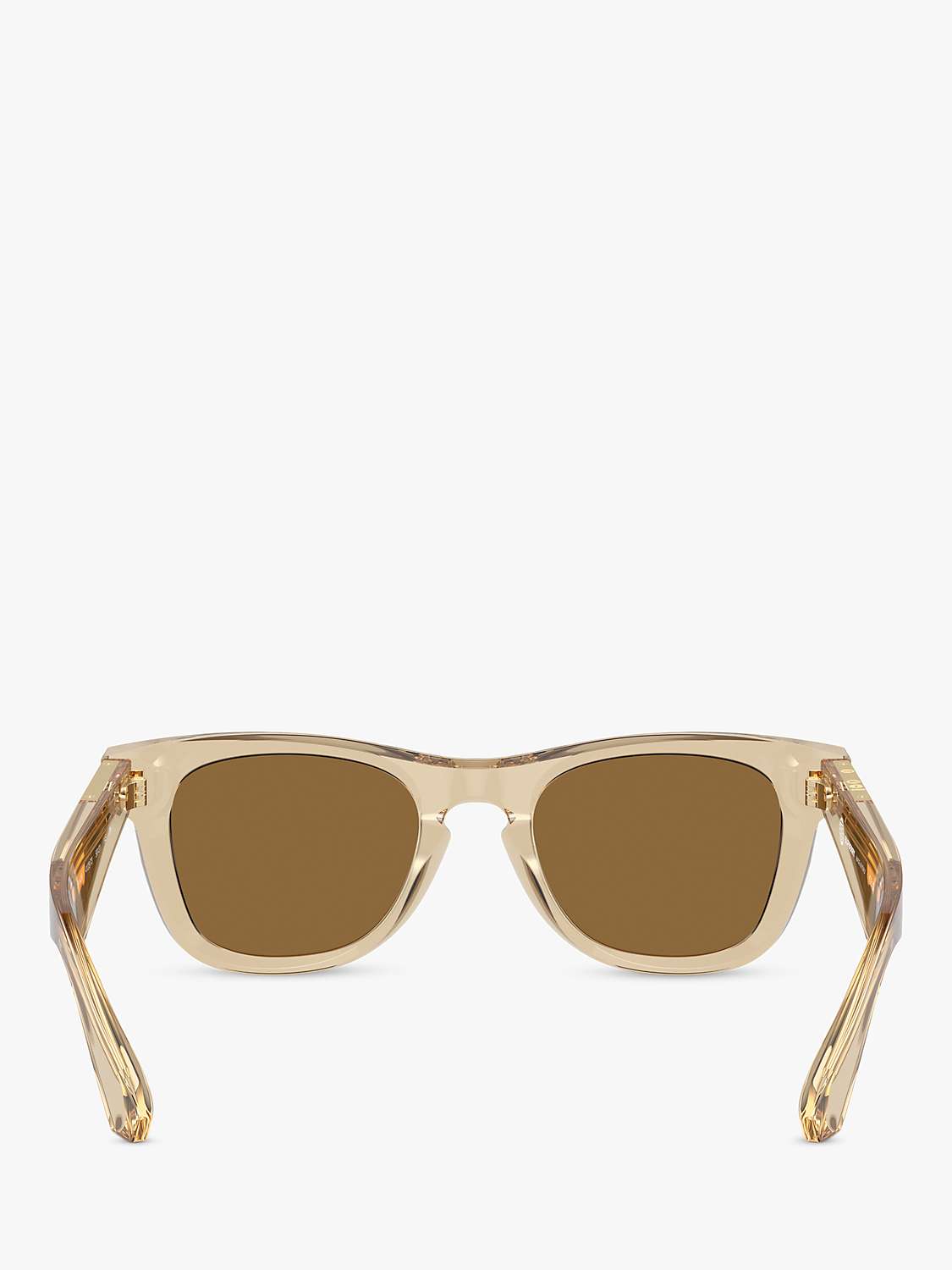 Buy Burberry BE4426 Men's D-Frame Sunglasses, Clear Beige/Brown Online at johnlewis.com