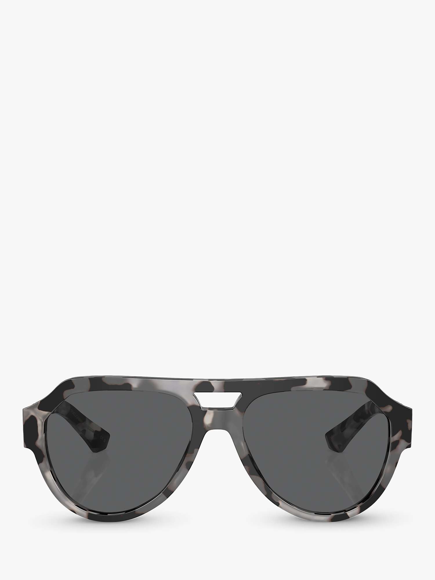 Buy Dolce & Gabbana DG4466 Unisex Aviator Sunglasses, Havana Grey Online at johnlewis.com