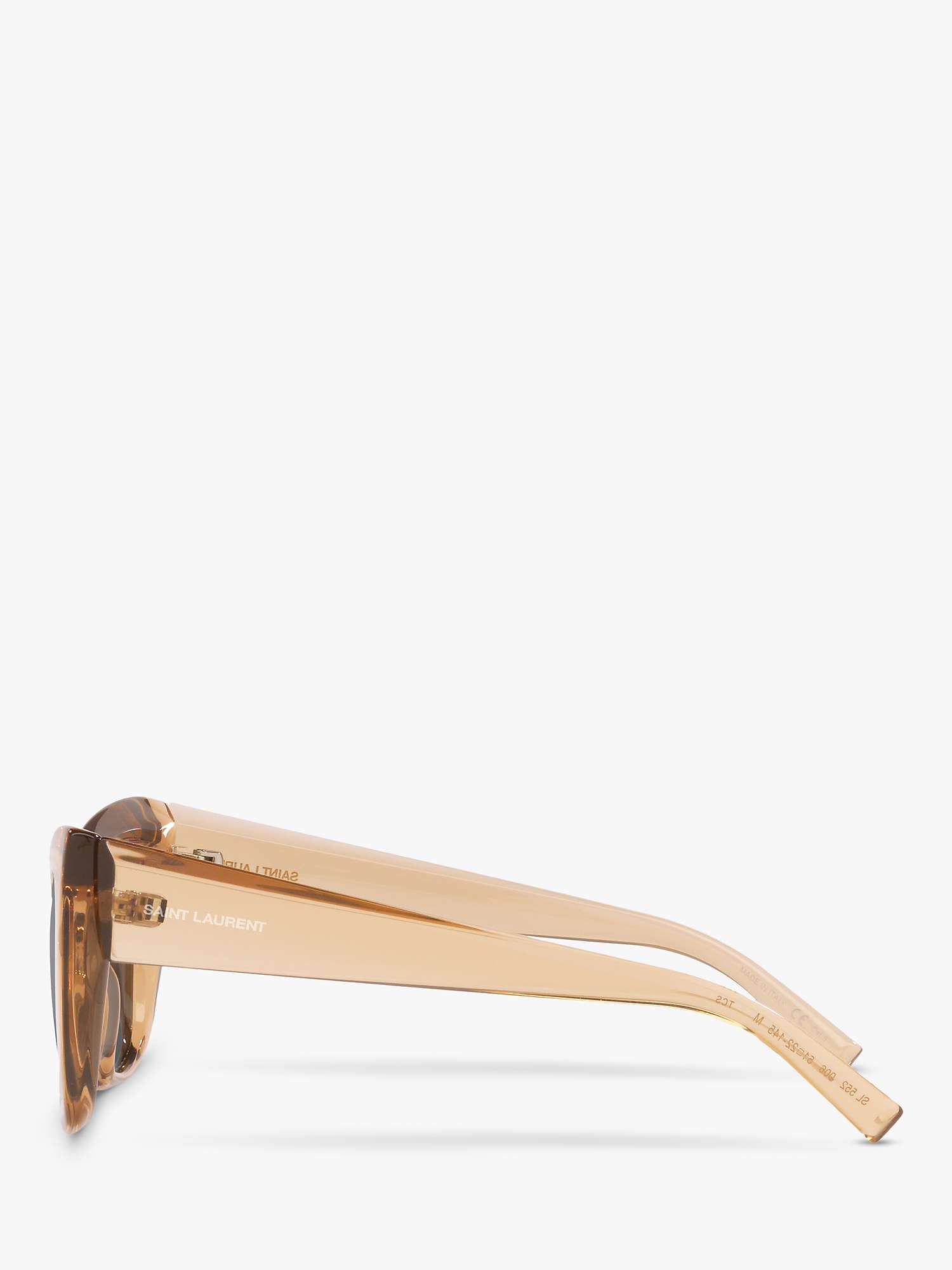 Buy Yves Saint Laurent SL 552 Women's Cat's Eye Sunglasses, Clear Pink/Grey Online at johnlewis.com