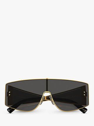 Dolce & Gabbana DG2305 Men's Irregular Sunglasses, Gold/Black