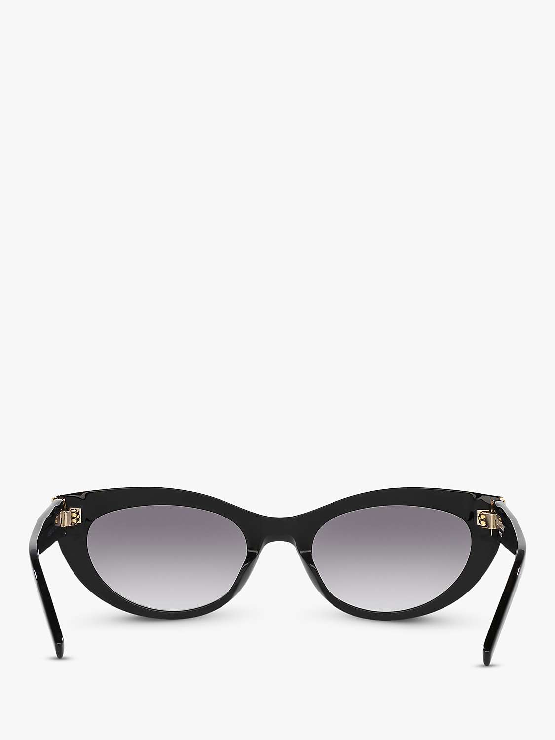 Buy Yves Saint Laurent YS000478 Women's Oval Sunglasses, Black/Grey Online at johnlewis.com