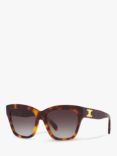 Celine CL40253I Women's Cat's Eye Sunglasses, Tortoise/Brown Gradient