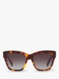 Celine CL40253I Women's Cat's Eye Sunglasses, Tortoise/Brown Gradient