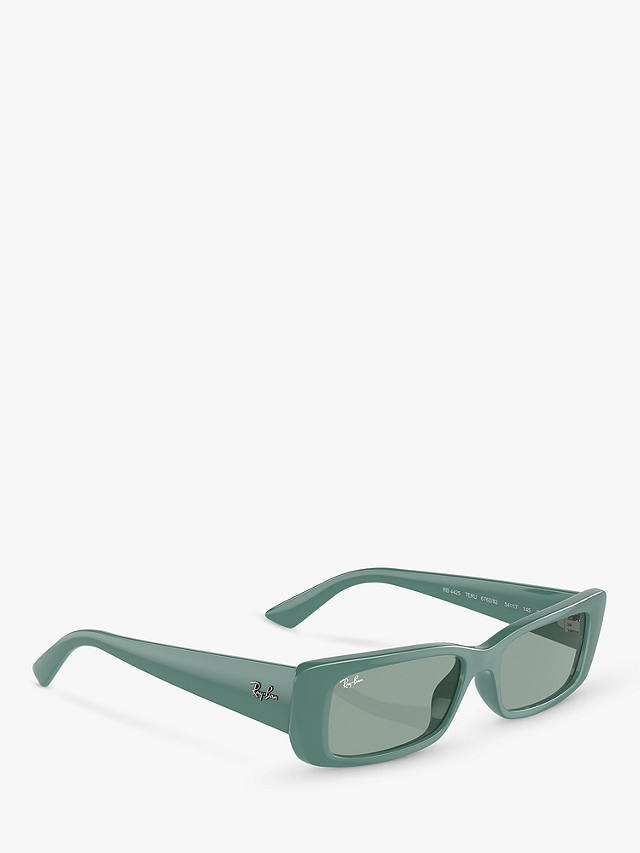 Ray-Ban RB4425 Unisex Rectangular Sunglasses, Algae Green