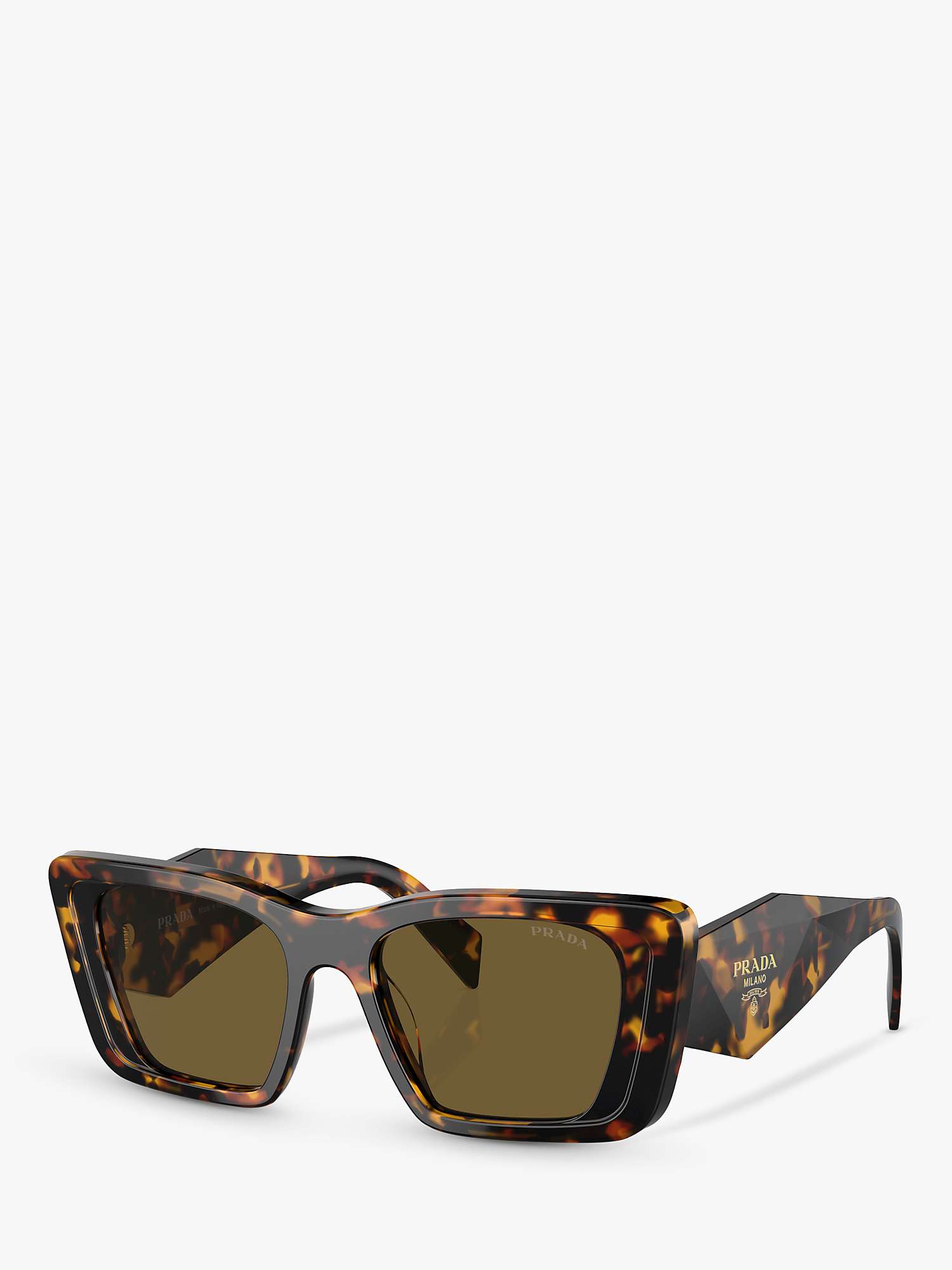 Buy Prada PR 08YS Women's Butterfly Sunglasses, Honey Tortoise/Brown Online at johnlewis.com