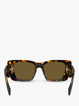 Prada PR 08YS Women's Butterfly Sunglasses, Honey Tortoise/Brown