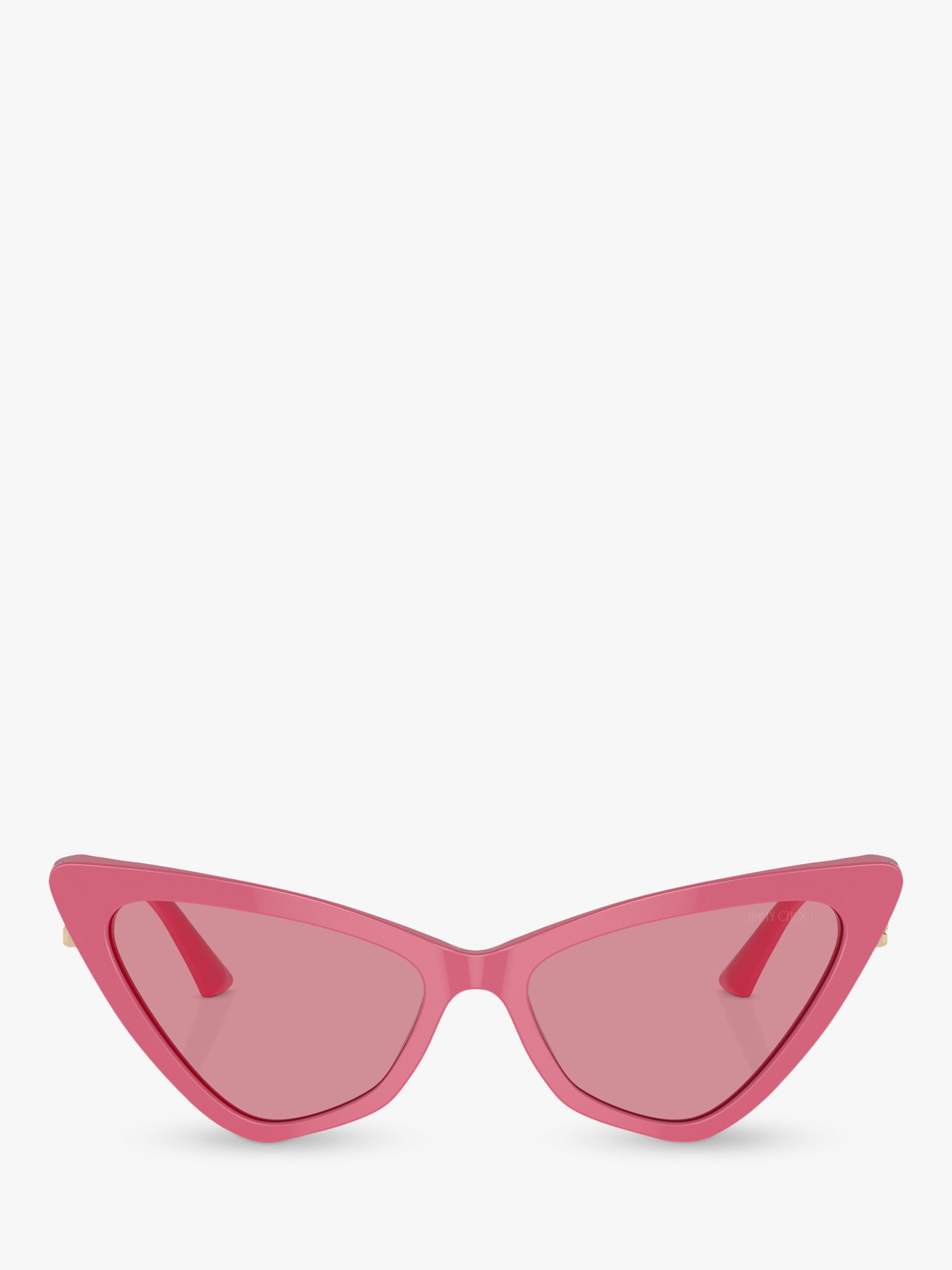 Buy Jimmy Choo JC5008 Women's Cat's Eye Sunglasses, Pink Online at johnlewis.com