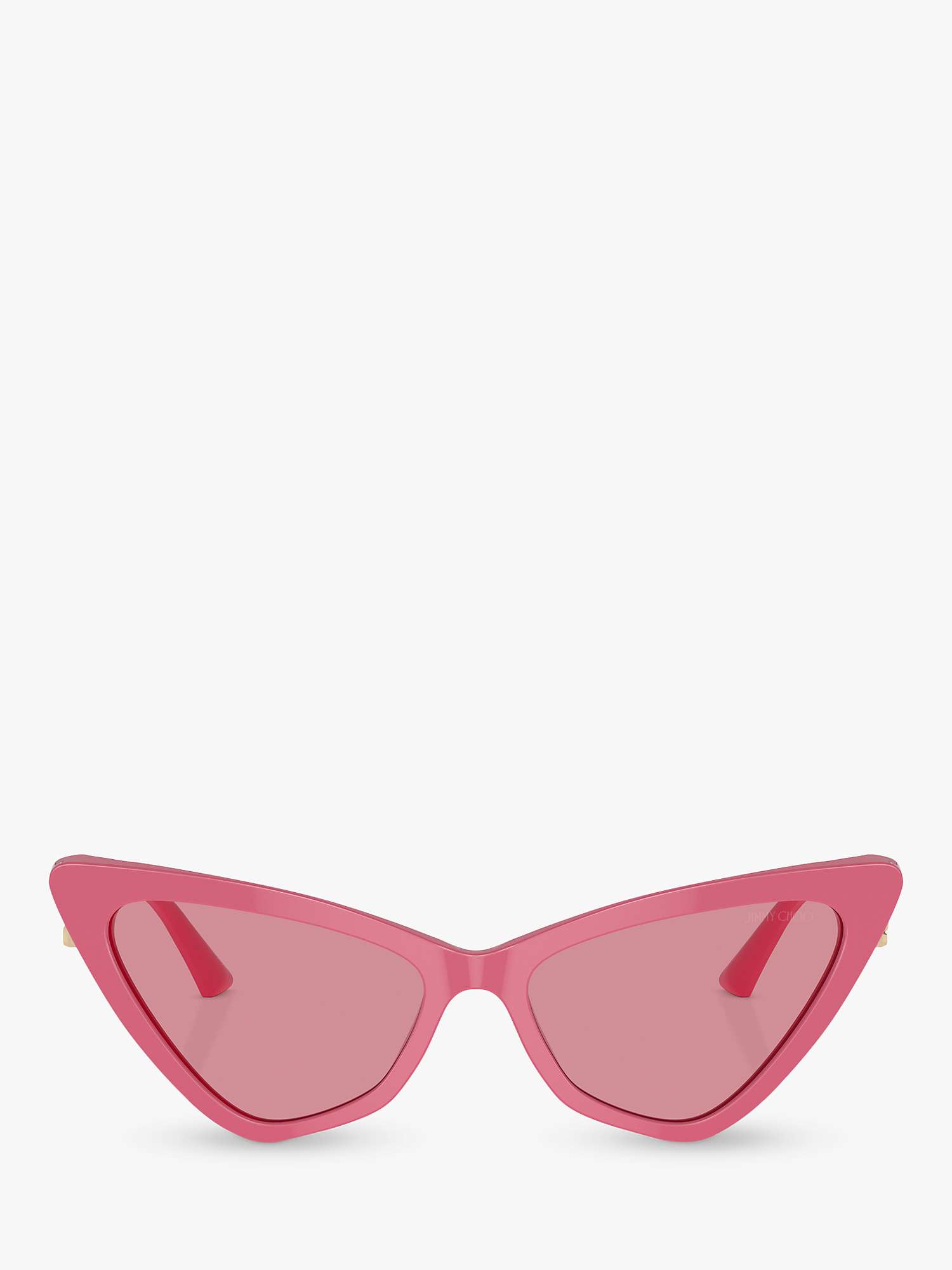 Buy Jimmy Choo JC5008 Women's Cat's Eye Sunglasses, Pink Online at johnlewis.com