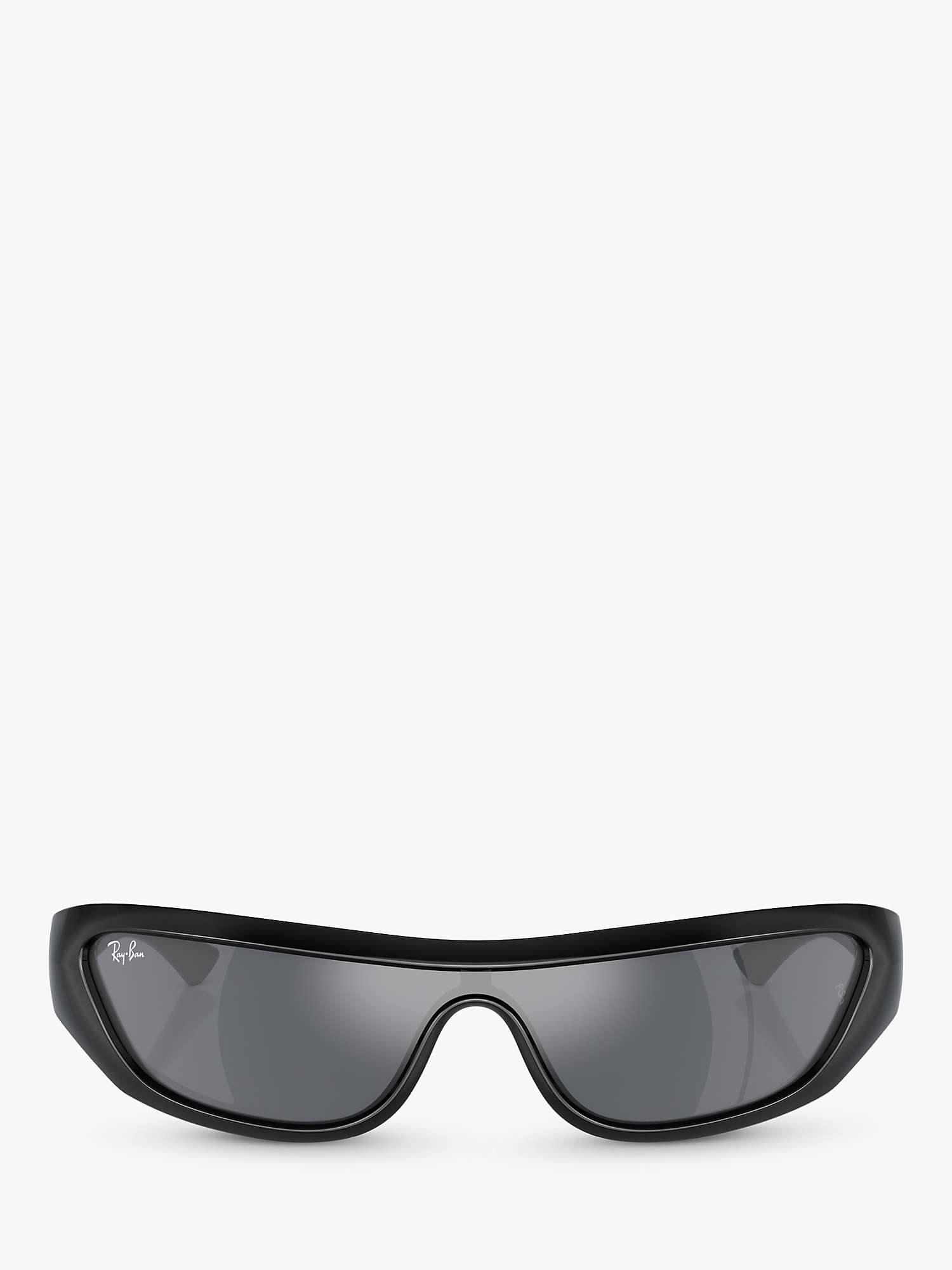 Buy Ray-Ban RB4431 Unisex Xan Wrap Sunglasses, Black/Grey Online at johnlewis.com