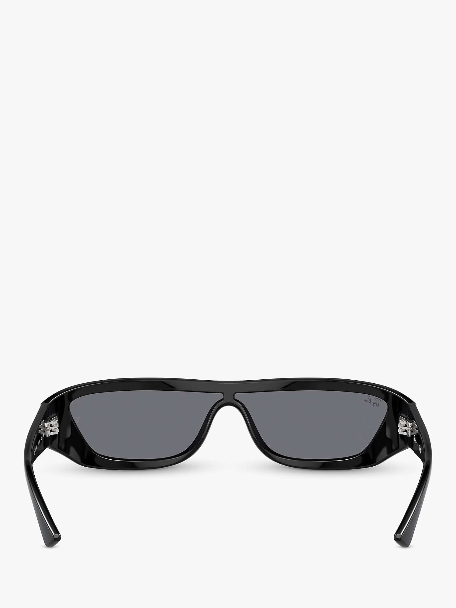 Buy Ray-Ban RB4431 Unisex Xan Wrap Sunglasses, Black/Grey Online at johnlewis.com