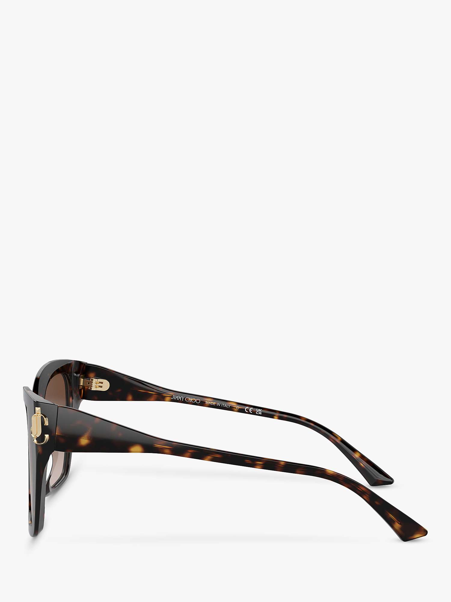 Buy Jimmy Choo JC5012 Women's Cat's Eye Sunglasses, Tortoiseshell/Brown Gradient Online at johnlewis.com