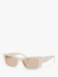 Jimmy Choo JC5002BU Women's Rectangular Sunglasses, White