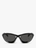 Prada 0PR A23 Women's Wrap Sunglasses, Black