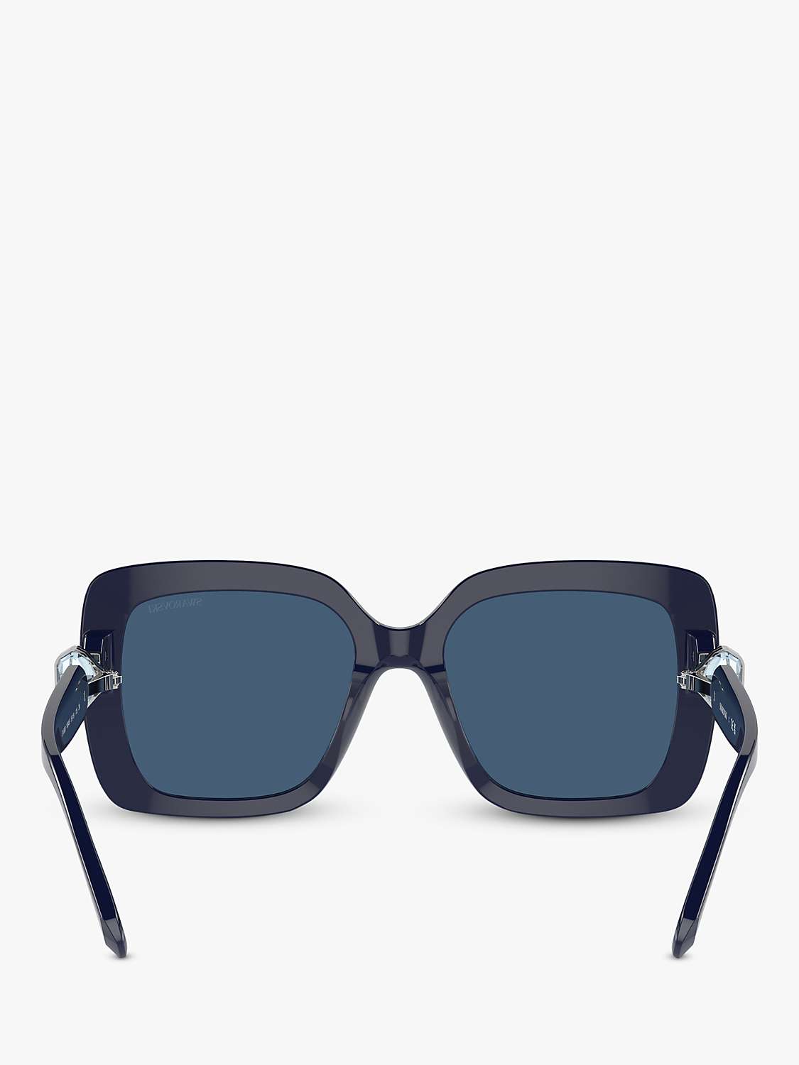 Buy Swarovski SK6001 Women's Square Sunglasses, Opal Blue Online at johnlewis.com