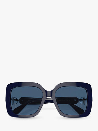Swarovski SK6001 Women's Square Sunglasses, Opal Blue