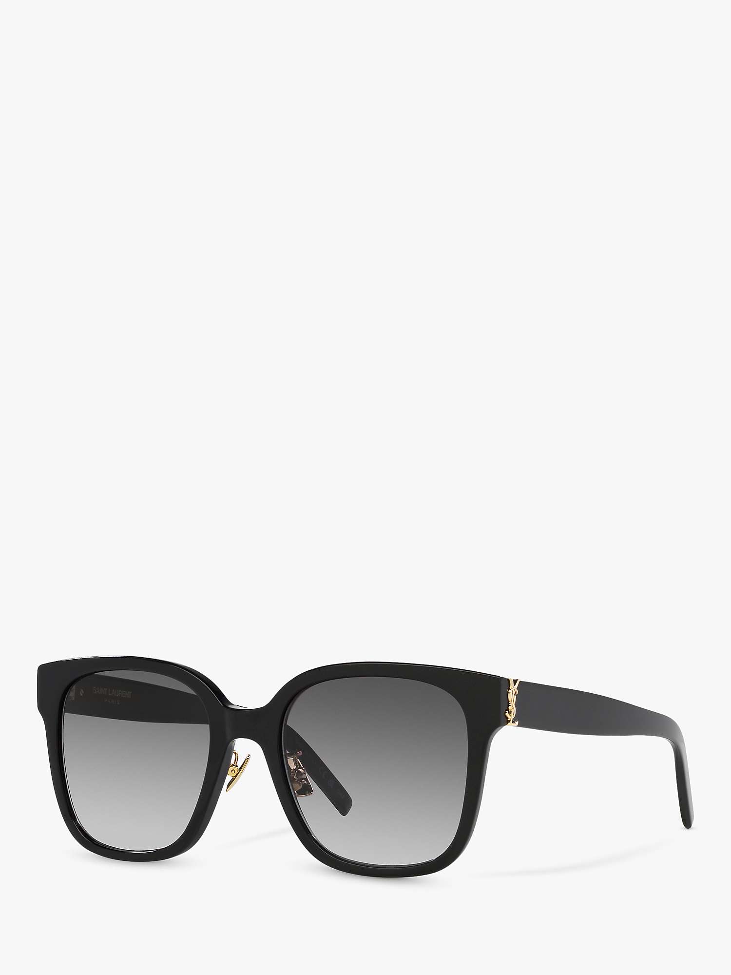 Buy Yves Saint Laurent YS000465 Women's Square Sunglasses, Black Online at johnlewis.com