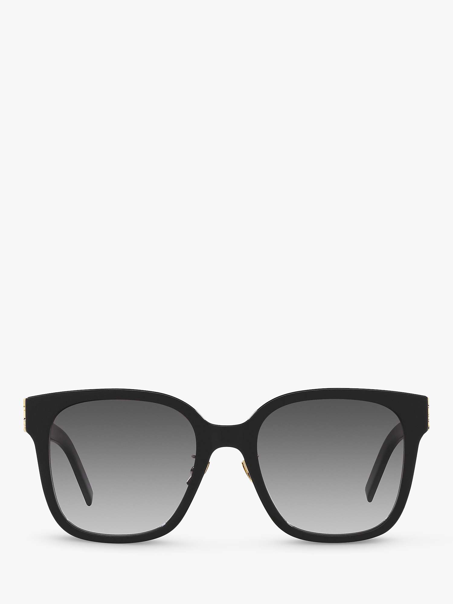 Buy Yves Saint Laurent YS000465 Women's Square Sunglasses, Black Online at johnlewis.com
