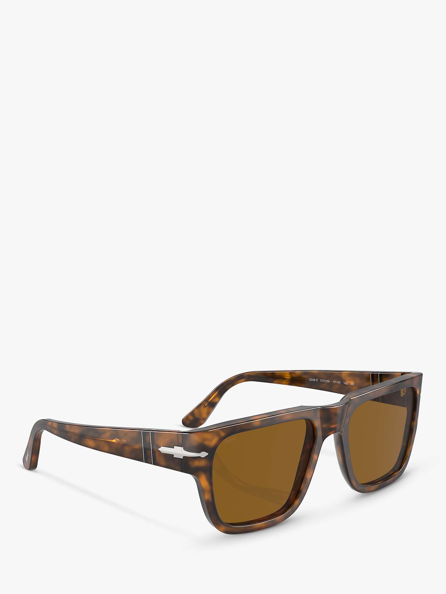 Buy Persol PO3348S Unisex D-Frame Sunglasses, Havana/Brown Online at johnlewis.com