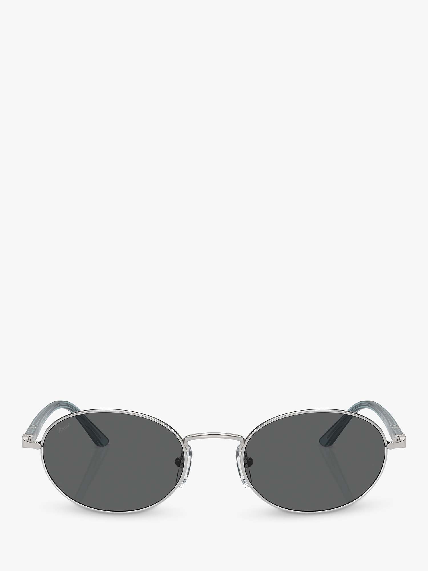 Buy Persol PO1018S Unisex Ida Oval Sunglasses, Silver/Grey Online at johnlewis.com