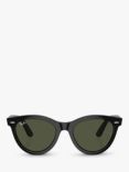 Ray-Ban RB2241 Unisex Wayfarer Way Sunglasses, Black/Green