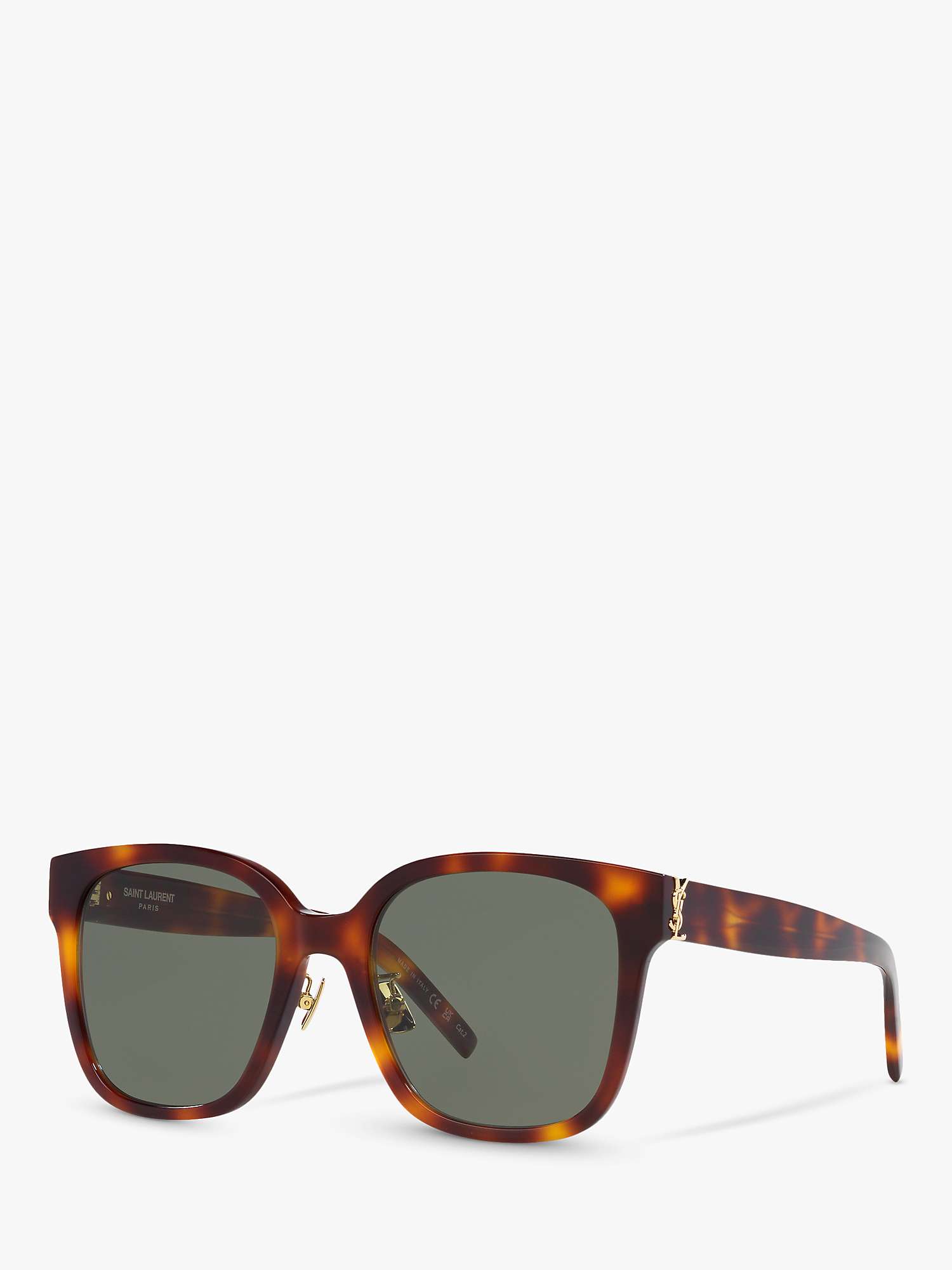 Buy Yves Saint Laurent SL M105 Women's Square Sunglasses, Tortoise/Grey Online at johnlewis.com