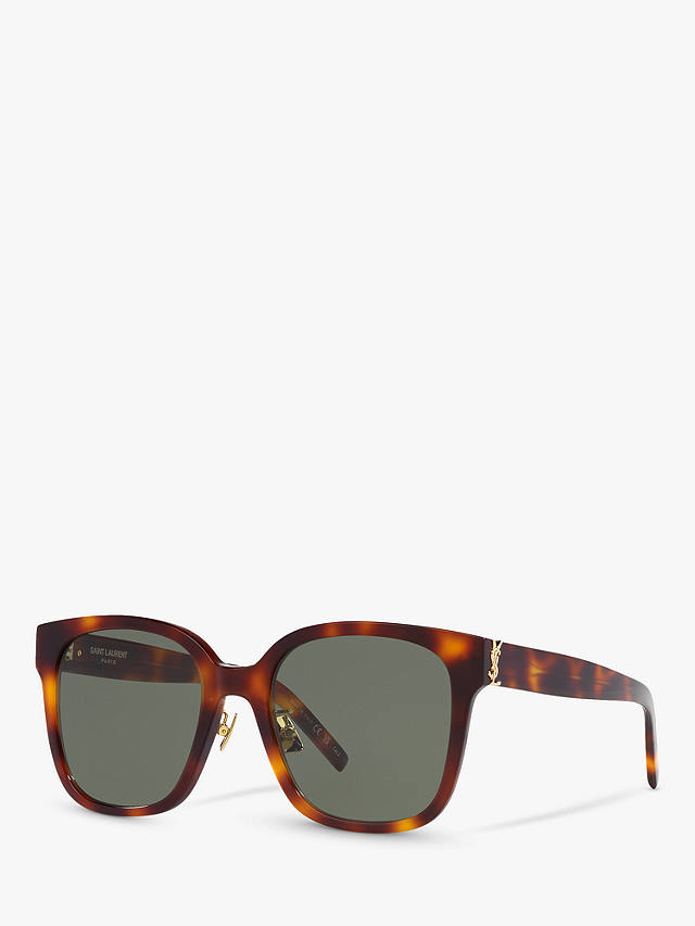 Yves Saint Laurent SL M105 Women's Square Sunglasses, Tortoise/Grey