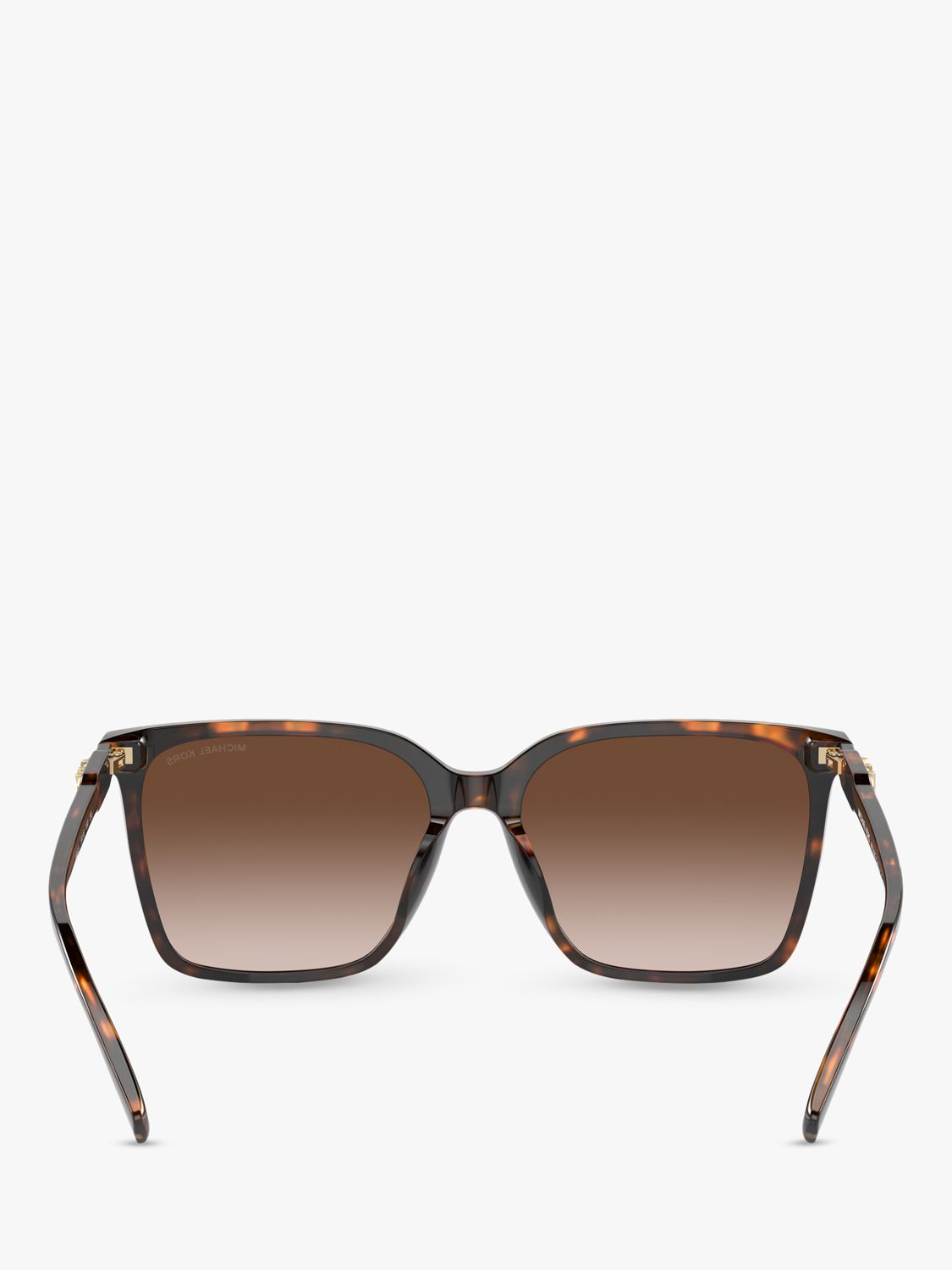 Buy Michael Kors MK2197F Women's Canberra Square Sunglasses, Dark Tortoise/Brown Gradient Online at johnlewis.com