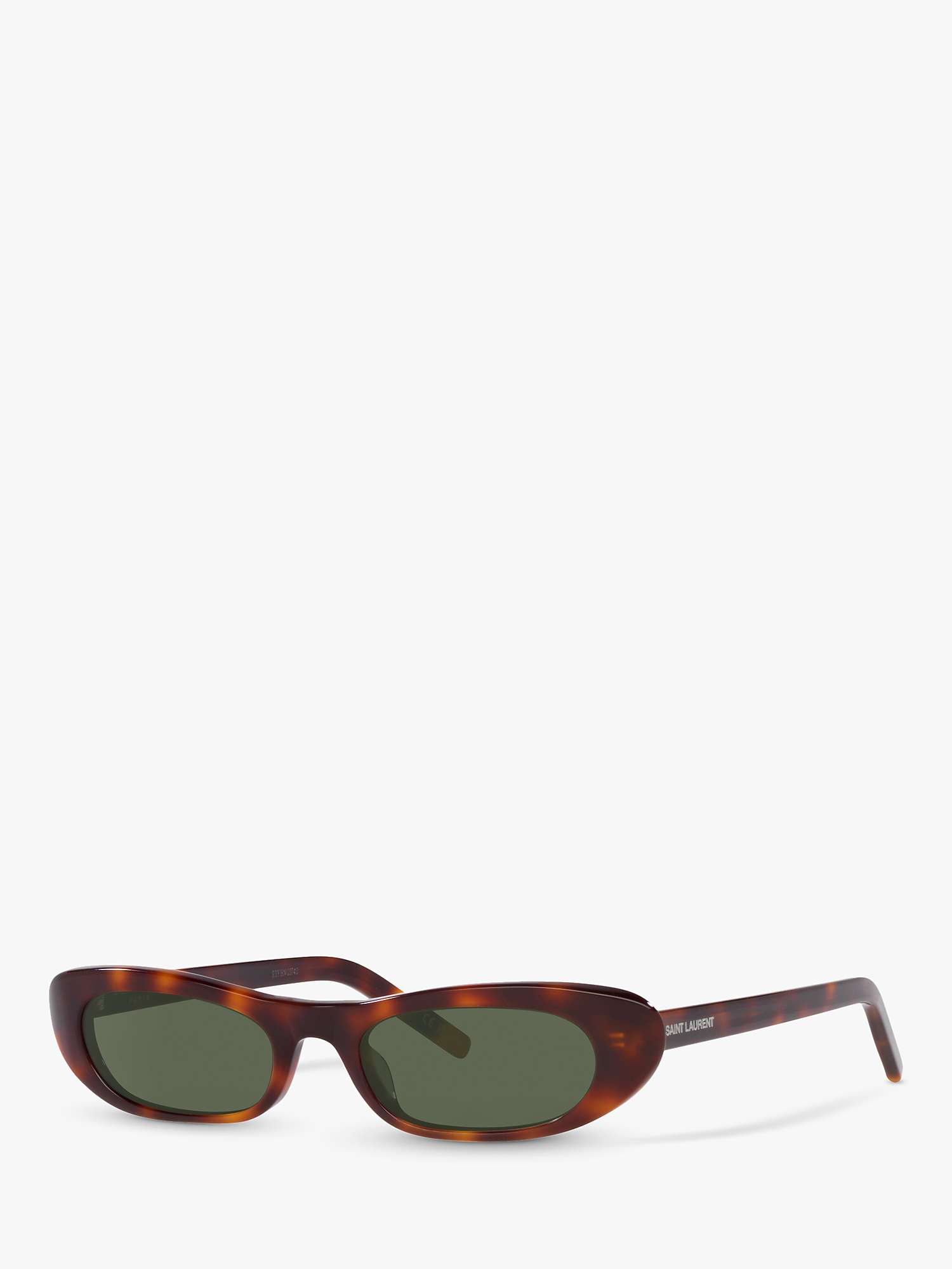 Buy Yves Saint Laurent YS000414 Women's Oval Sunglasses, Havana/Green Online at johnlewis.com