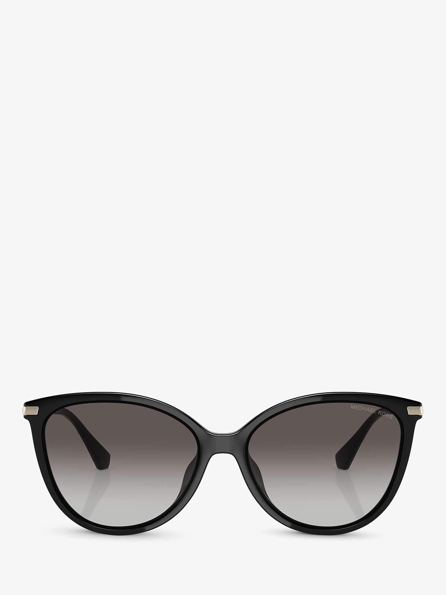 Buy Michael Kors MK2184U Women's Dupont Butterfly Sunglasses, Black/Grey Gradient Online at johnlewis.com