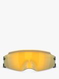 Oakley OO9455M Men's Kato Wrap Sunglasses, Polished Black