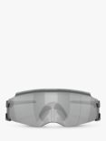 Oakley OO9455M Men's Prizm Wrap Sunglasses, Polished Black/Grey