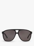 Yves Saint Laurent YS000473 Women's Oval Sunglasses, Black
