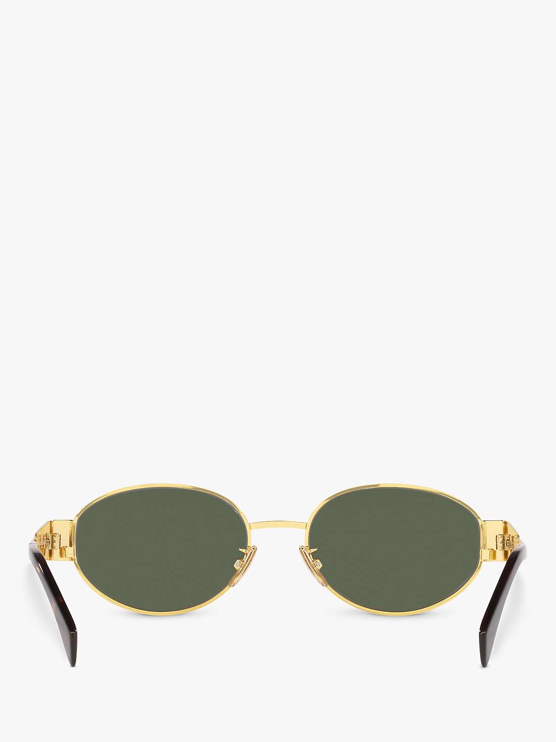 Buy Celine CD001594 Women's Oval Sunglasses, Gold Online at johnlewis.com