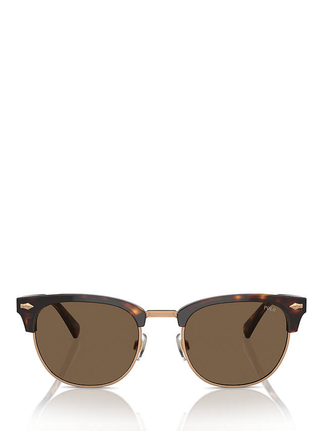 Polo Ralph Lauren PH4217 Men's Oval Sunglasses, Tortoiseshell/Brown