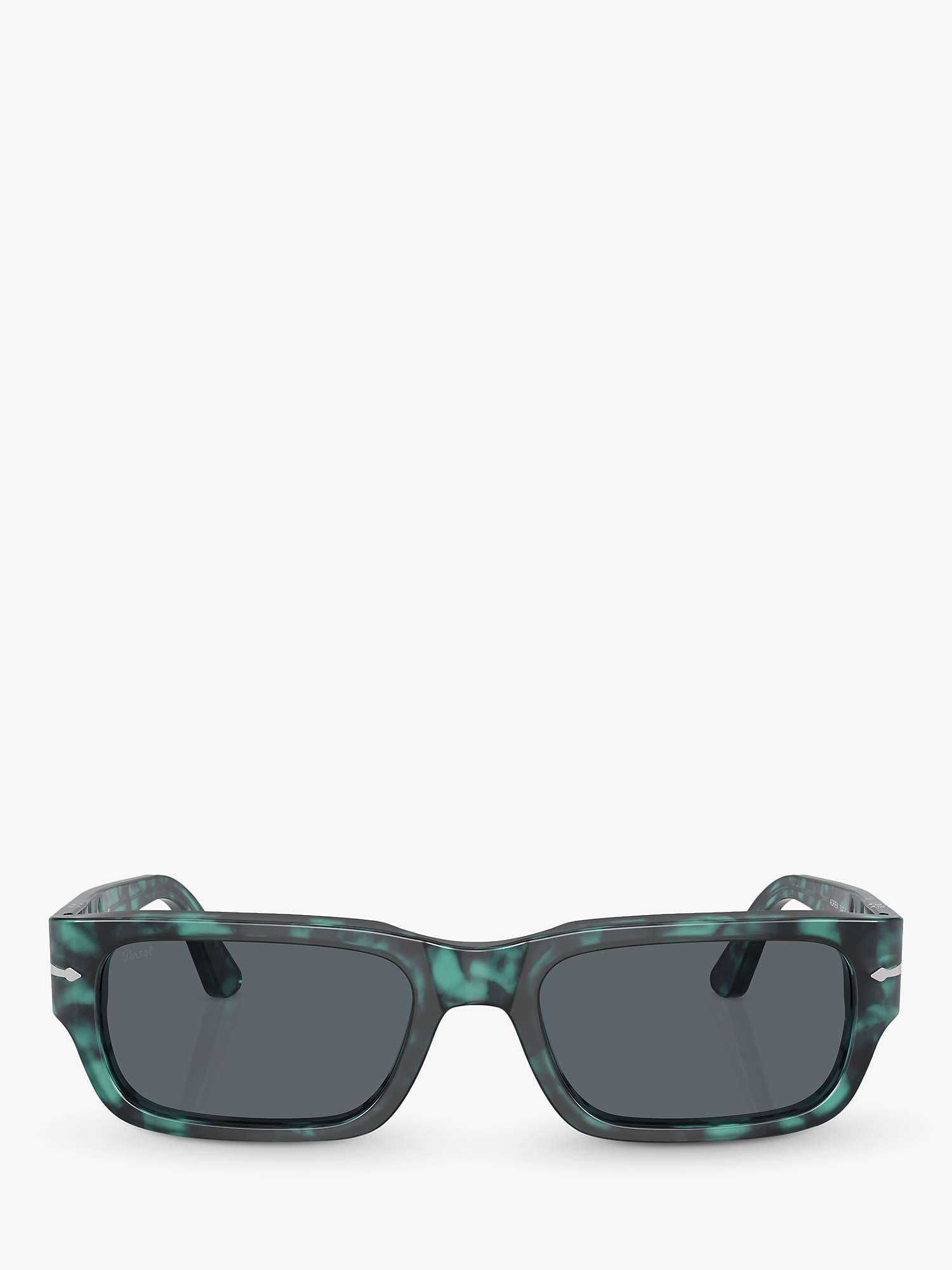 Buy Persol PO3347S Unisex Adrien Rectangular Sunglasses, Blue/Blue Online at johnlewis.com