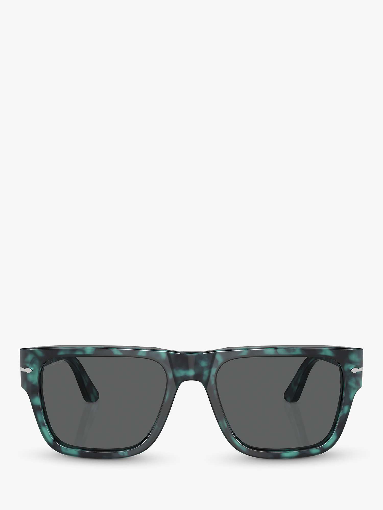 Buy Persol PO3348S Men's D-Frame Sunglasses, Blue Havana/Grey Online at johnlewis.com