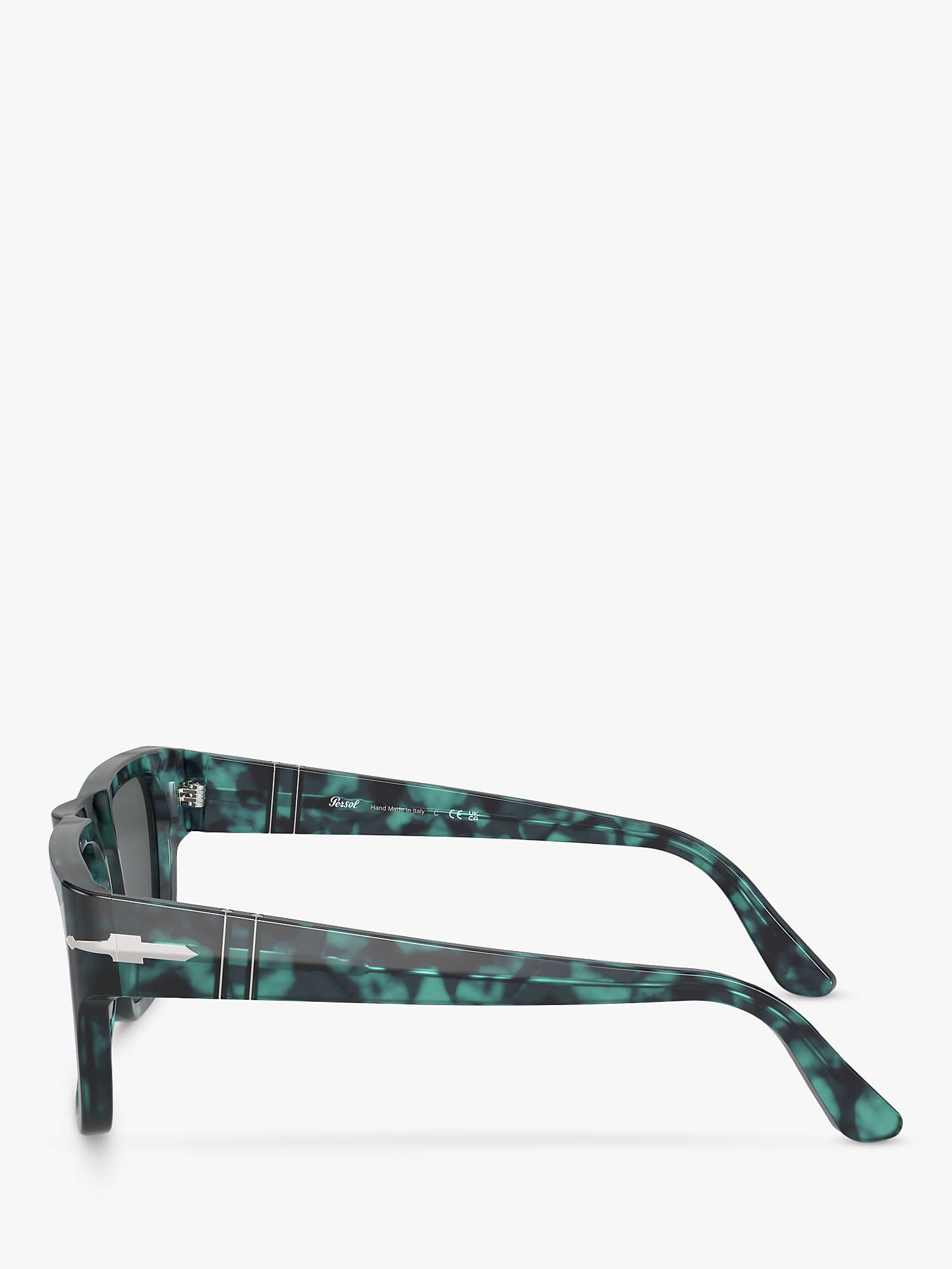 Buy Persol PO3348S Men's D-Frame Sunglasses, Blue Havana/Grey Online at johnlewis.com