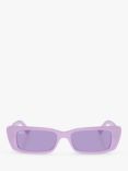 Ray-Ban RB4425 Unisex Rectangular Sunglasses, Lilac