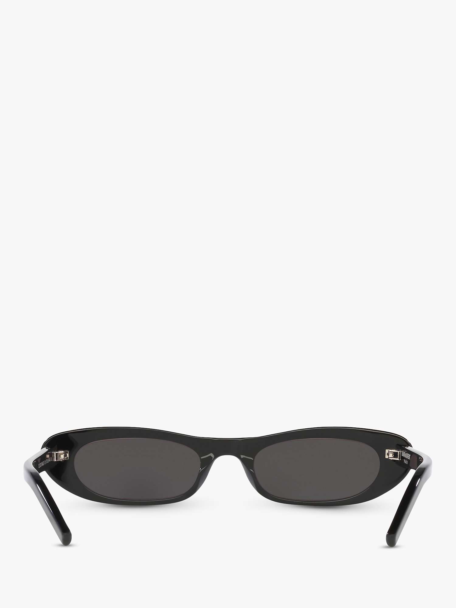 Buy Yves Saint Laurent YS000414 Women's Oval Sunglasses, Black/Grey Online at johnlewis.com