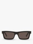 Yves Saint Laurent YS000289 Women's Rectangular Sunglasses, Black