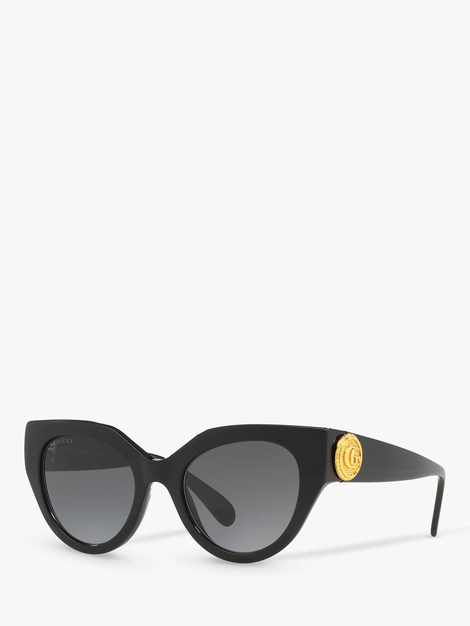Buy Gucci GG1408S Women's Cat's Eye Sunglasses, Black/Grey Gradient Online at johnlewis.com
