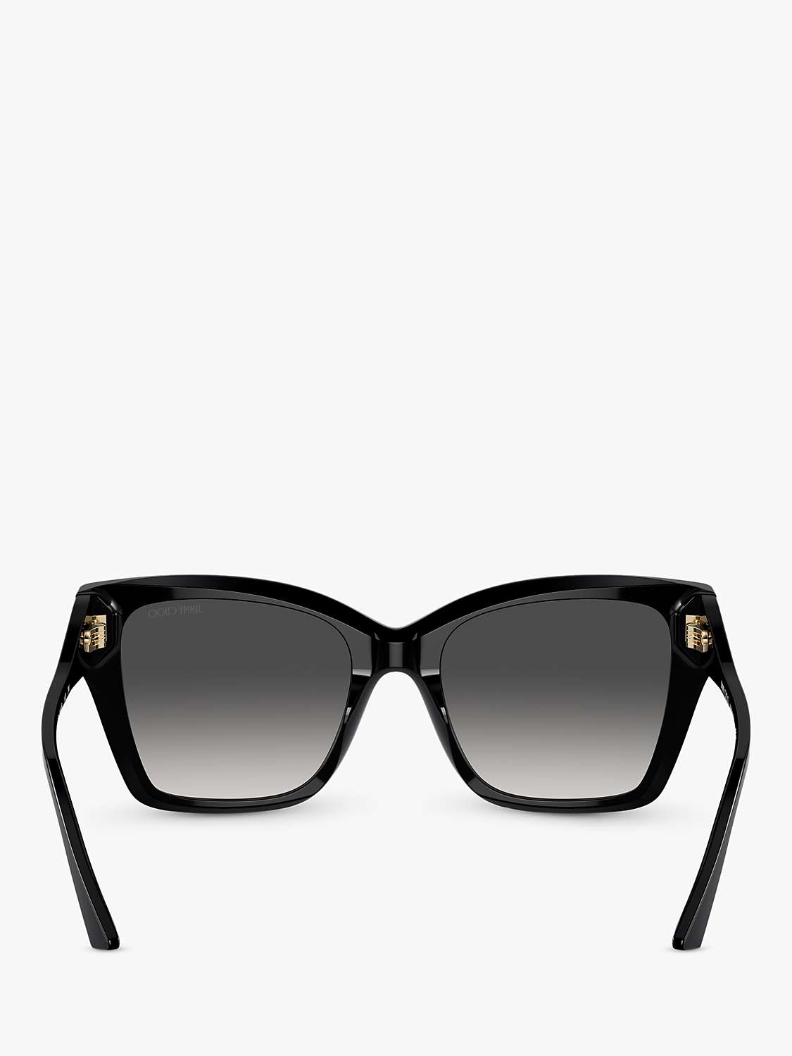 Buy Jimmy Choo JC5012 Women's Irregular Sunglasses, Black/Grey Gradient Online at johnlewis.com