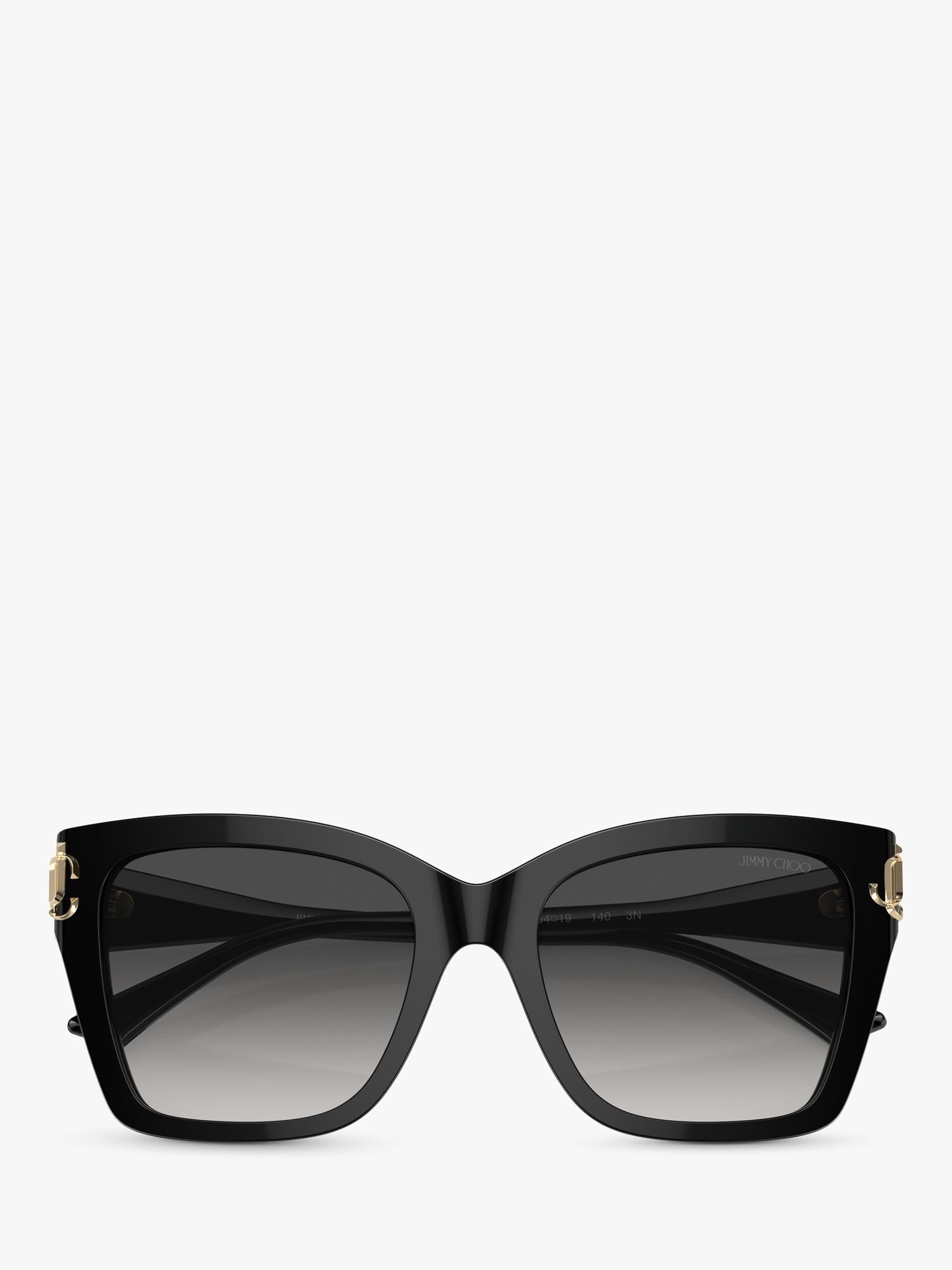 Jimmy Choo JC5012 Women's Irregular Sunglasses, Black/Grey Gradient