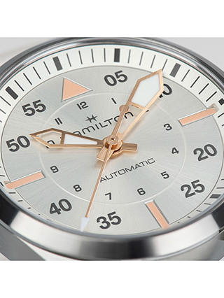 Hamilton Women's Khaki Pilot Automatic Leather Strap Watch, White H76215850