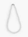Eclectica Vintage Faux Pearl Swarovski Crystal Necklace, White