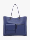 Jasper Conran London Dahlia Faux Leather Shopper Bag, Blue